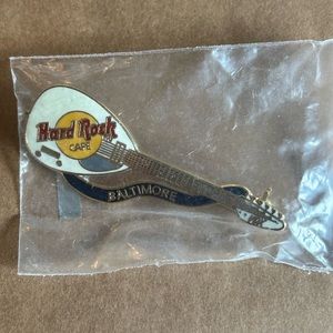 Vintage Hard Rock Cafe guitar pin Baltimore